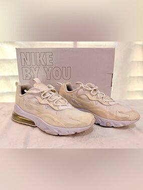 Nike Air Max 270 React in Summit White Big Kid Sz 7Y/Women 9 S0028